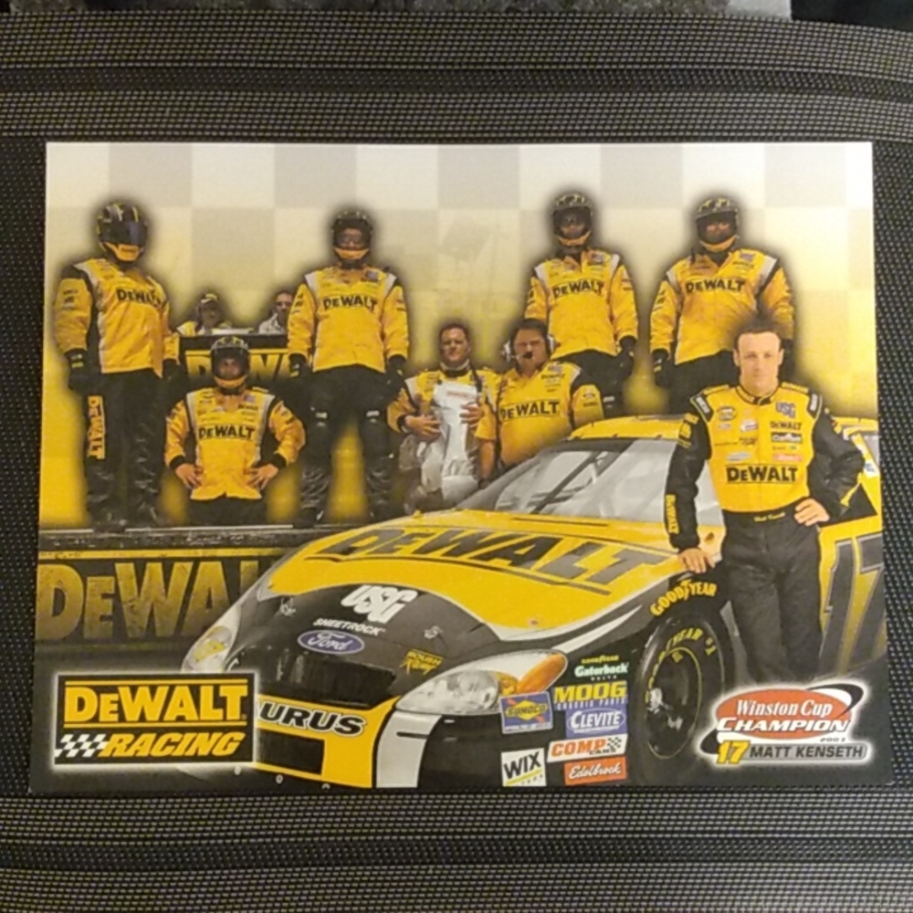 Vintag 2005 DeWalt / Matt Kenseth Nascar Winston Cup Champion Promo - 8.5" x 11"